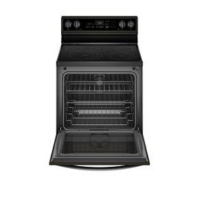 6.4 Cubic Feet Smart Freestanding Electric Range With Frozen Bake Technology - Black Stainless Steel