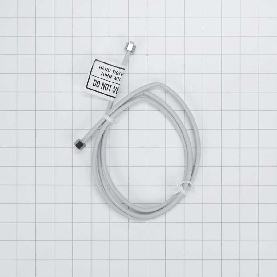 Refrigerator Water Line Installation Kit, 5' Flexible Plastic Hose With 1/4" Fitting Ends - Gray