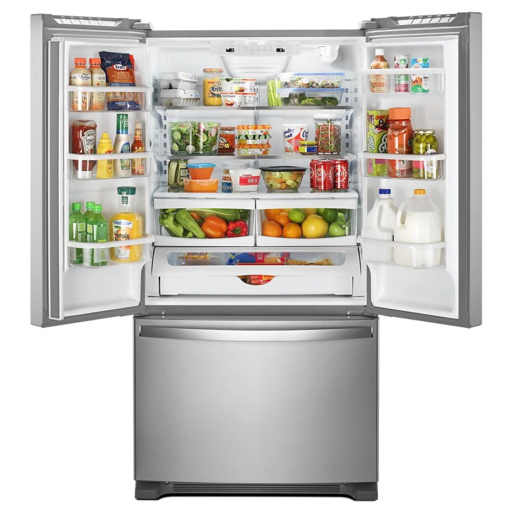 33" Wide French Door Refrigerator, 22 Cubic Feet - Fingerprint Resistant Stainless Steel