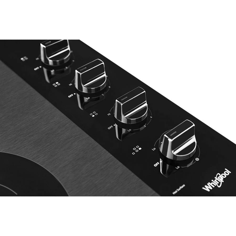 30" Electric Ceramic Glass Cooktop With Dual Radiant Element - Black