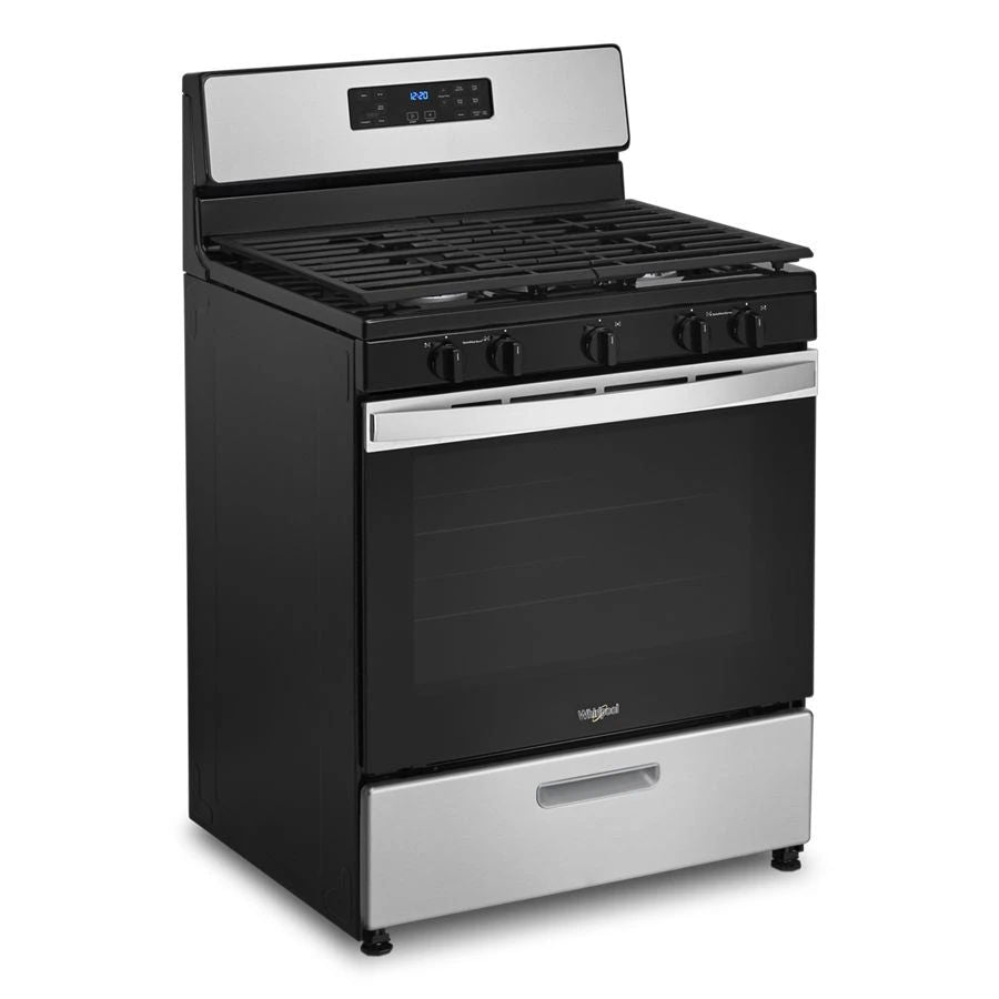 5.1 Cubic Feet Freestanding Gas Range With Edge to Edge Cooktop