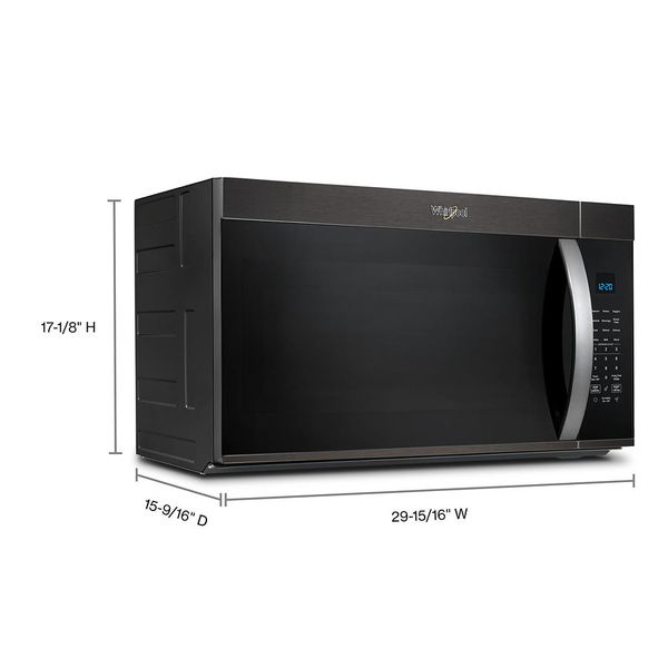 30" Wide Over The Range Microwave With Sensor Cooking - 1.9 Cu. Ft. - Black Stainless Finish