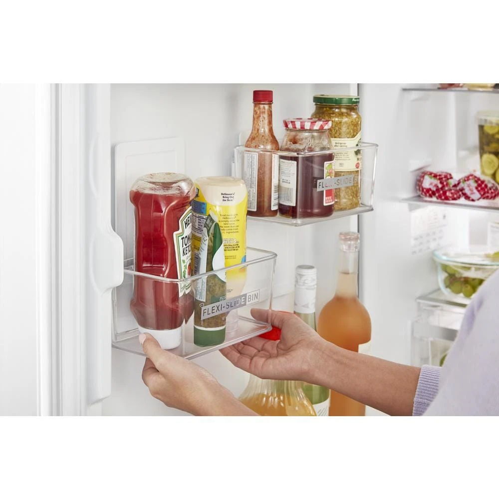 24" Wide Garage-Ready Bottom-Freezer Refrigerator, 12.9 Cubic Feet - White