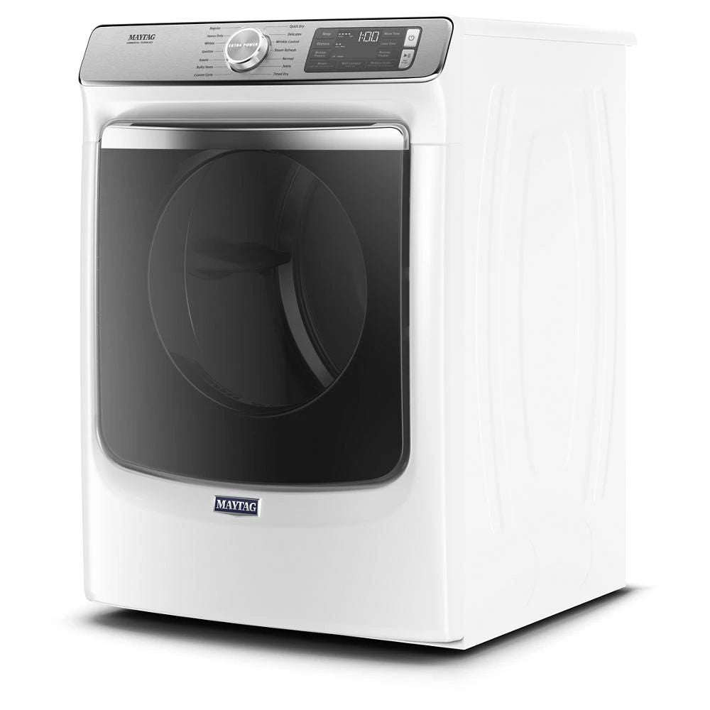 Smart Front Load Electric Dryer With Extra Power And Advanced Moisture Sensing Plus - 7.3 Cubic Feet - White