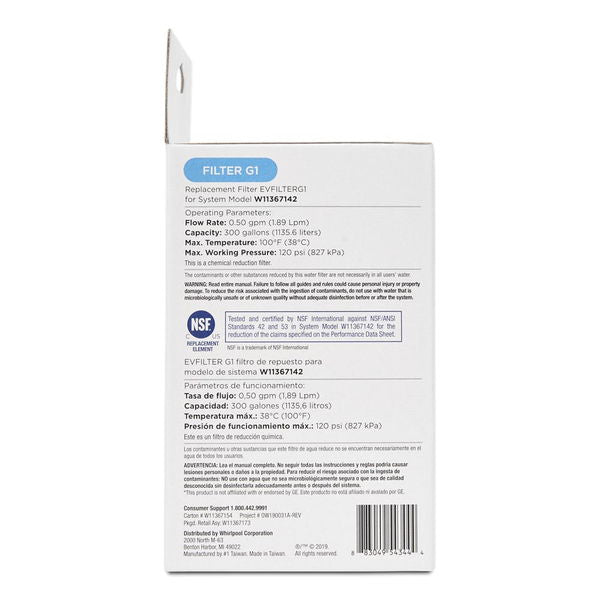 Everydrop Value Refrigerator Water Refrigerator Filter G1 (Compares To Ge Mwf)