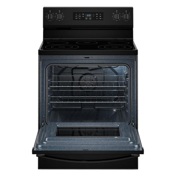 30" Electric Range With Air Cooking Technology And Steam Clean - Black