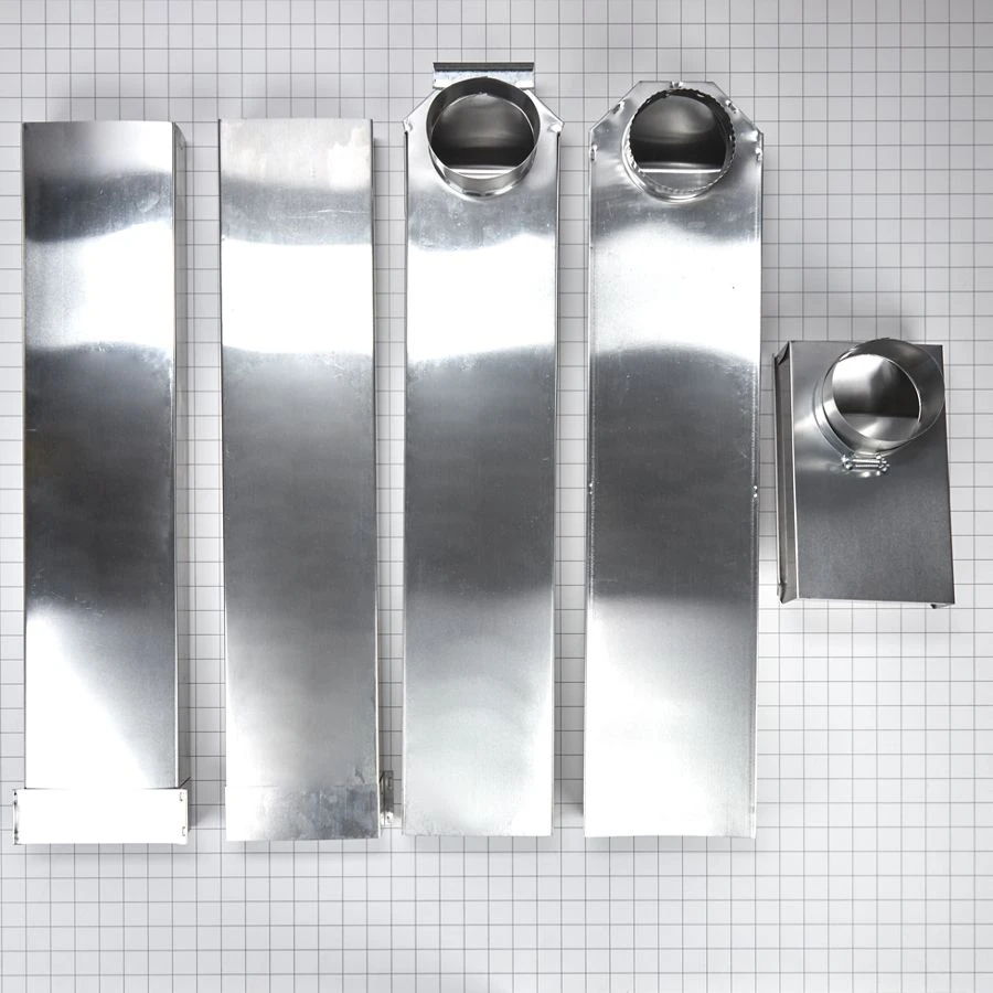 6' In-The-Wall Dryer Vent Periscope With 1 Snap-Lock Male Fitting And 1 Female Collar With Strap, Including 2 Clamps