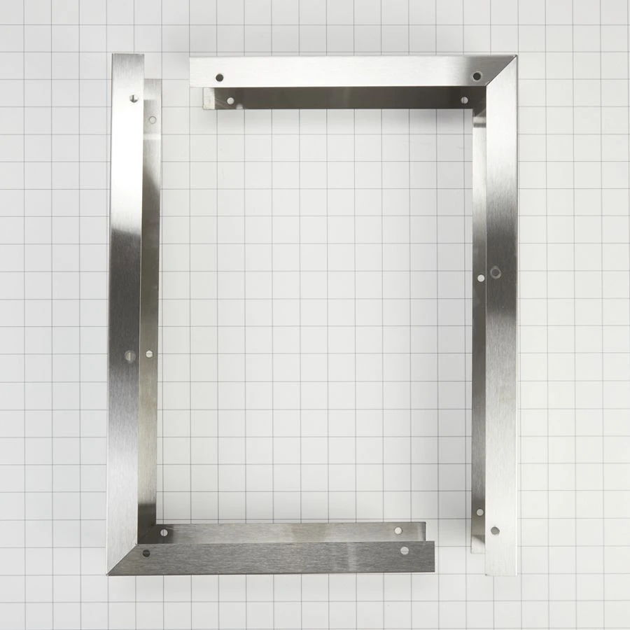 3" X 17 1/4" X 11" Over-The-Range Microwave Trim Kit With Stainless Steel Trim Pieces, Mounting Hardware, & Instructions - Stainless Steel