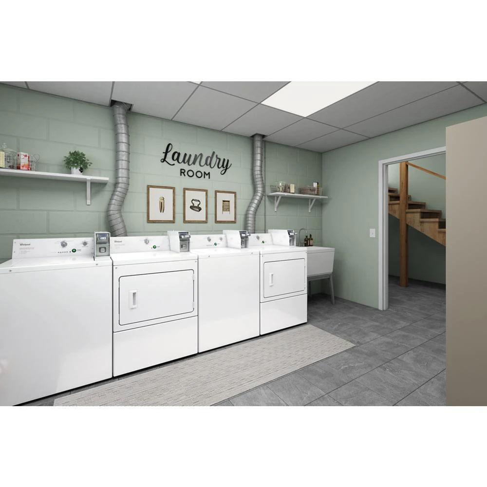 Commercial Gas Super-Capacity Dryer, Coin Slide - White
