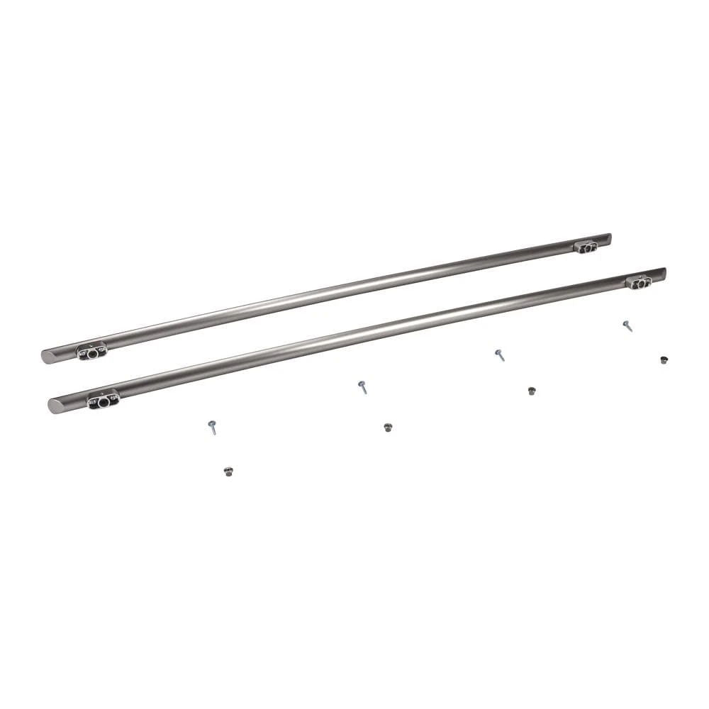 Refrigerator Euro-Style New Handle Kit For Side-By-Side, Non-Dispensing Models With Wood Panels - Stainless Steel