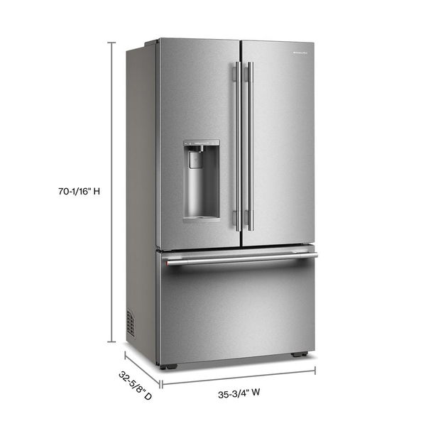 Counter-Depth French Door Refrigerator With Intelligent Auto Fill - Fingerprint Resistant Stainless Steel