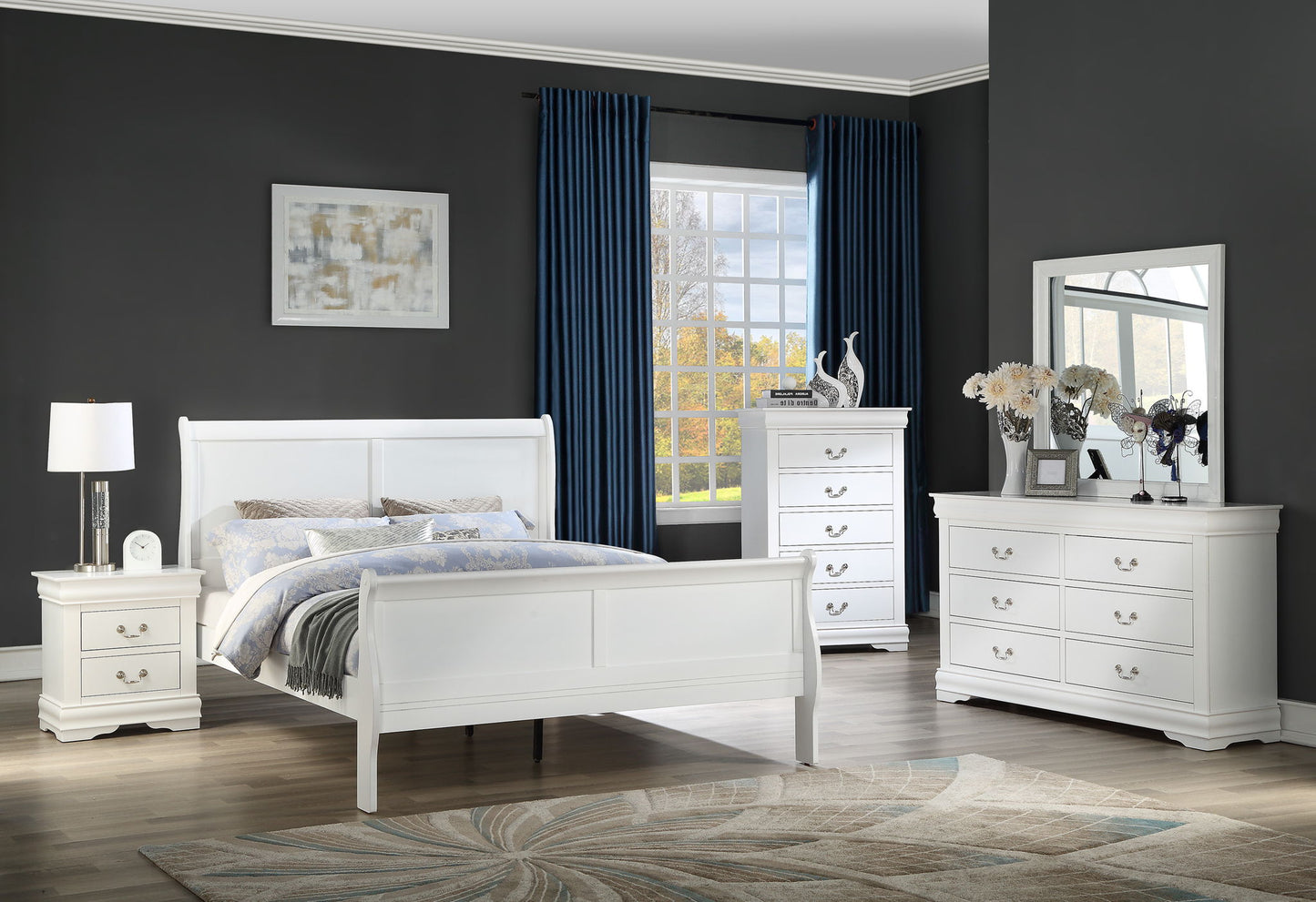 Louis Philip - Dresser - White