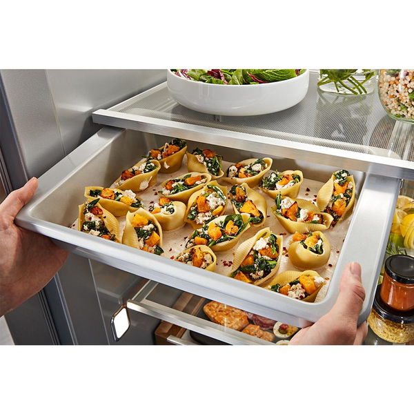 30 Cu. Ft. 48" Built-In Side-By-Side Refrigerator With Platinum Interior - Black Ore