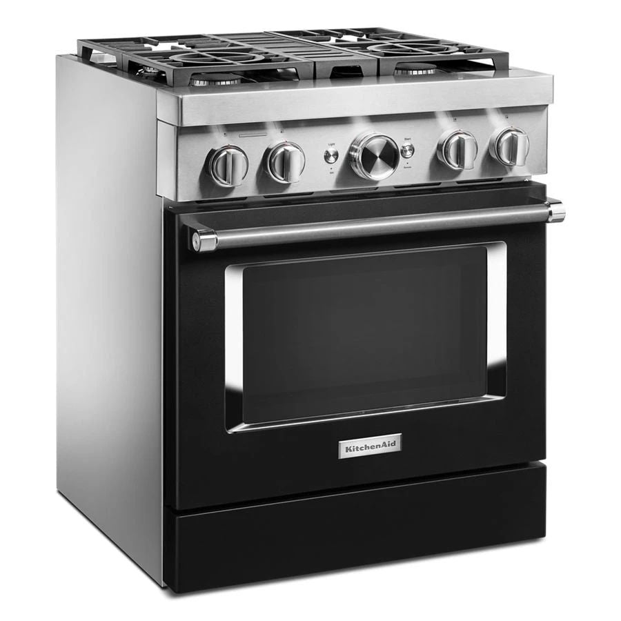 30'' Smart Commercial-Style Dual Fuel Range With 4 Burners - Imperial Black
