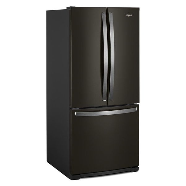 30" Wide French Door Refrigerator, 20 Cu. Ft. - Black Stainless