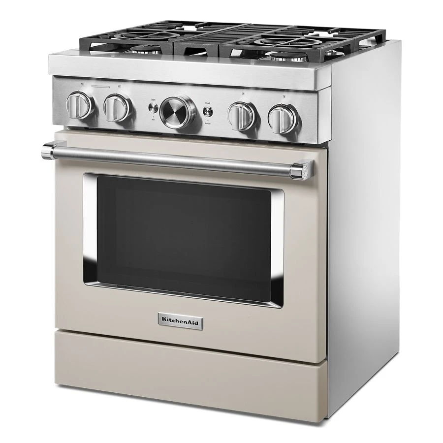 30'' Smart Commercial-Style Dual Fuel Range With 4 Burners - Milkshake