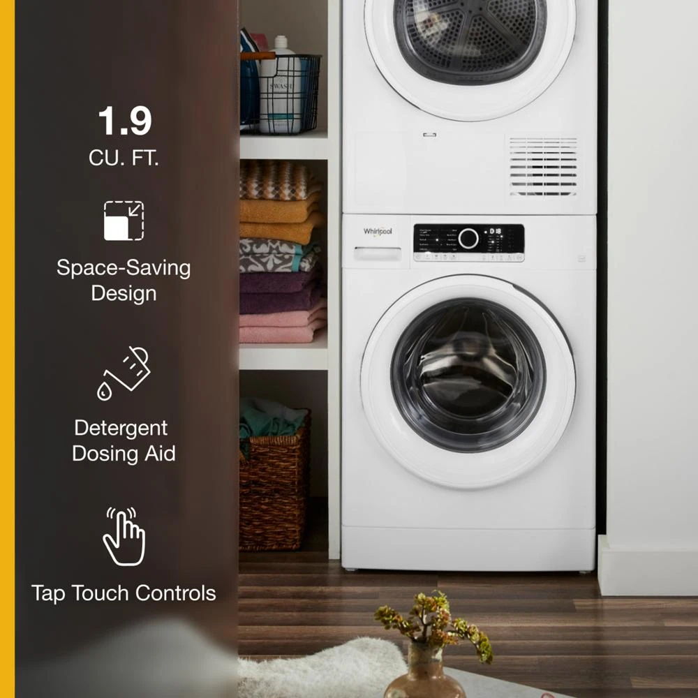 1.9 Cubic Feet 24" Compact Washer With Detergent Dosing Aid option