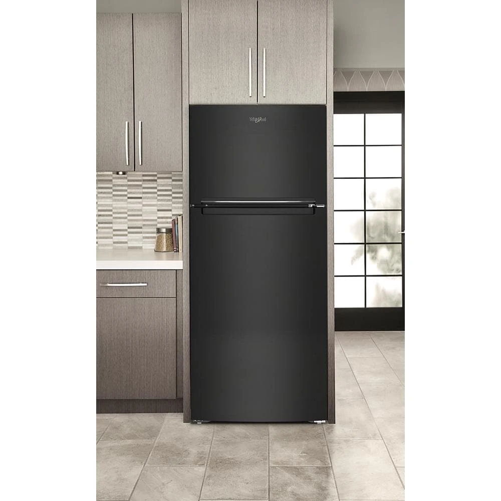 28" Wide Top-Freezer Refrigerator, 16.3 Cubic Feet - Black