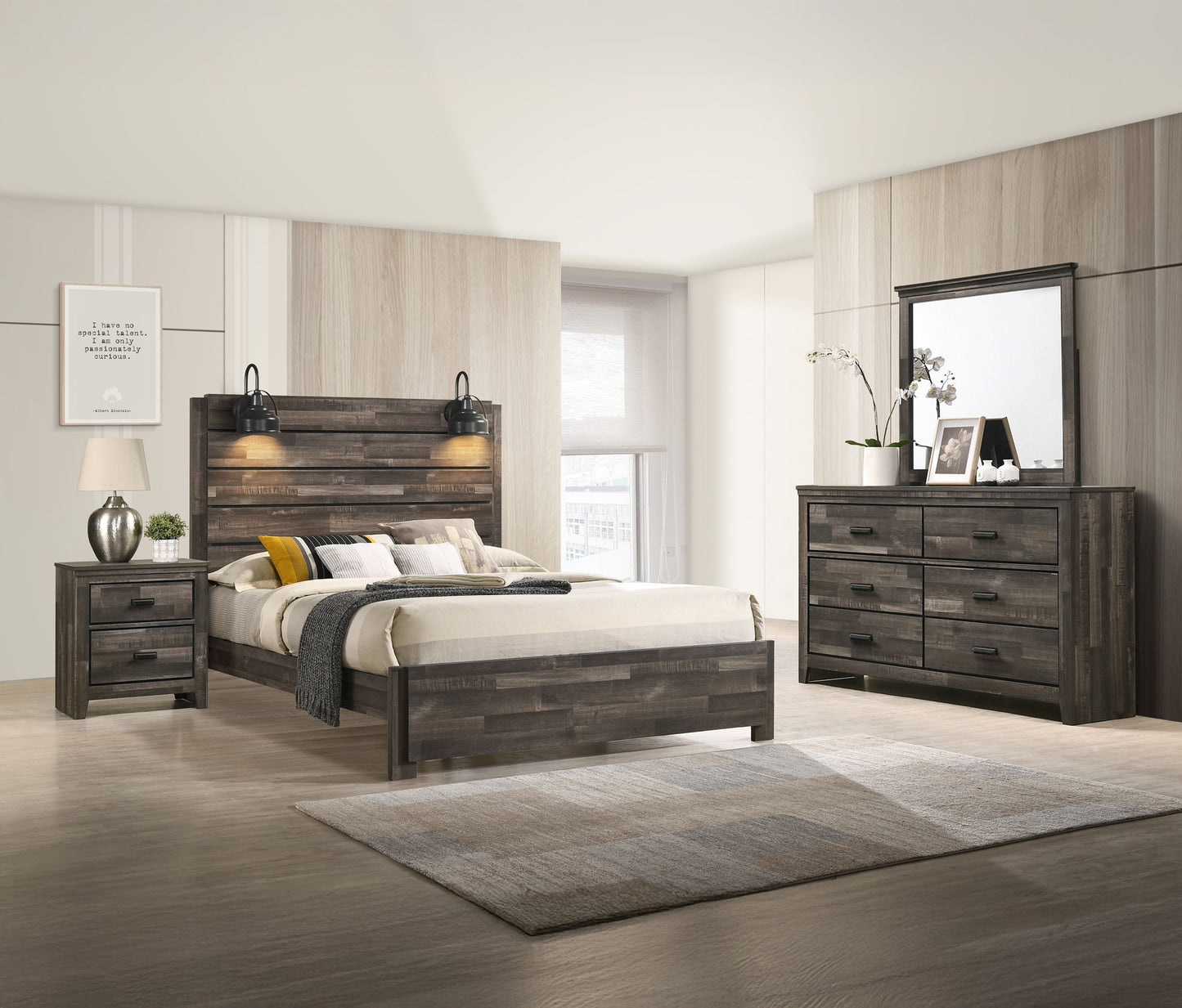 Carter - Full Bed In One Box - Brown