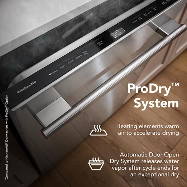 KitchenAid Third Level Jet Rack Dishwasher With 40+ Total Wash Jets 41 dBA - PrintShield Stainless
