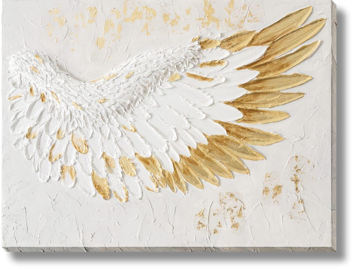 Radiant Feathered Uplift - 35" x 47" Framed Wall Art