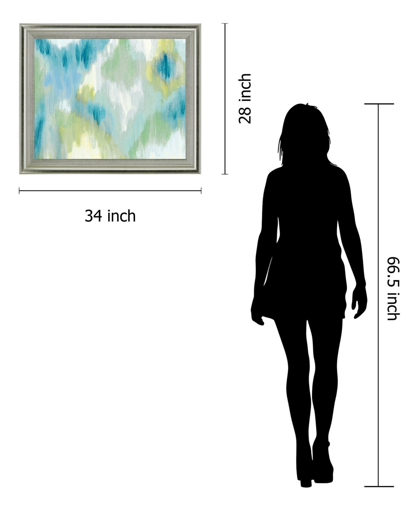 Mist Meadow - 28" x 34" Framed Wall Art