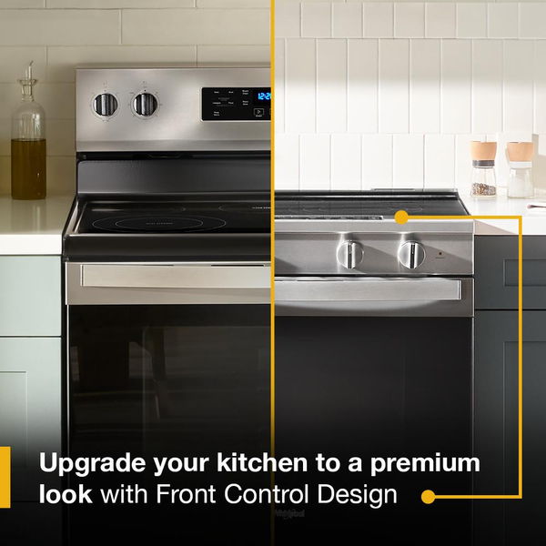 30" Smart Slide In Gas Range With Air Cooking Technology, No Preheat Air Fry, Steam/Self Clean And High Speed Preheat - Fingerprint Resistant Stainless Steel