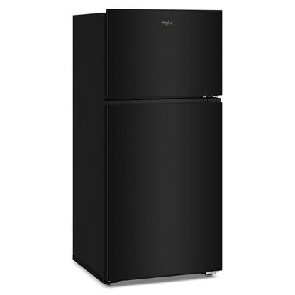 Whirlpool 28" Wide Top Freezer Refrigerator With Total Coverage Cooling, 14.3 Cu. Ft., Adjustable Glass Shelves - Black