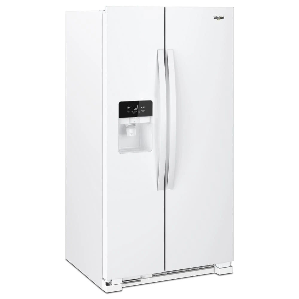 33" Wide Side-By-Side Refrigerator, 21 Cubic Feet - White