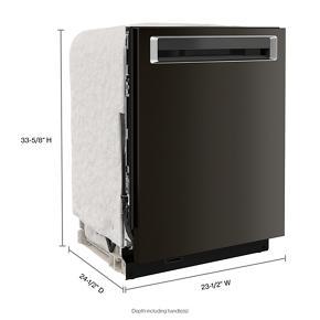 44 dBA Dishwasher With FreeFlex Third Rack And LED Interior Lighting - Black - Stainless Steel