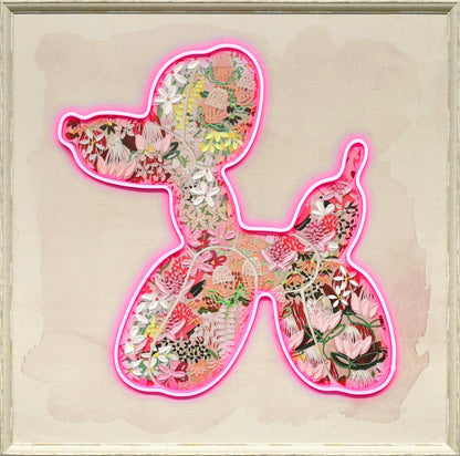 Blossom Glow Silhouette - 33" x 33" Framed Wall Art