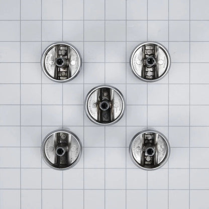 Premium Gas Cooktop Knob Kit (Set Of 5) For Various Mgc7430 And Mgc7536 Models - Stainless Steel