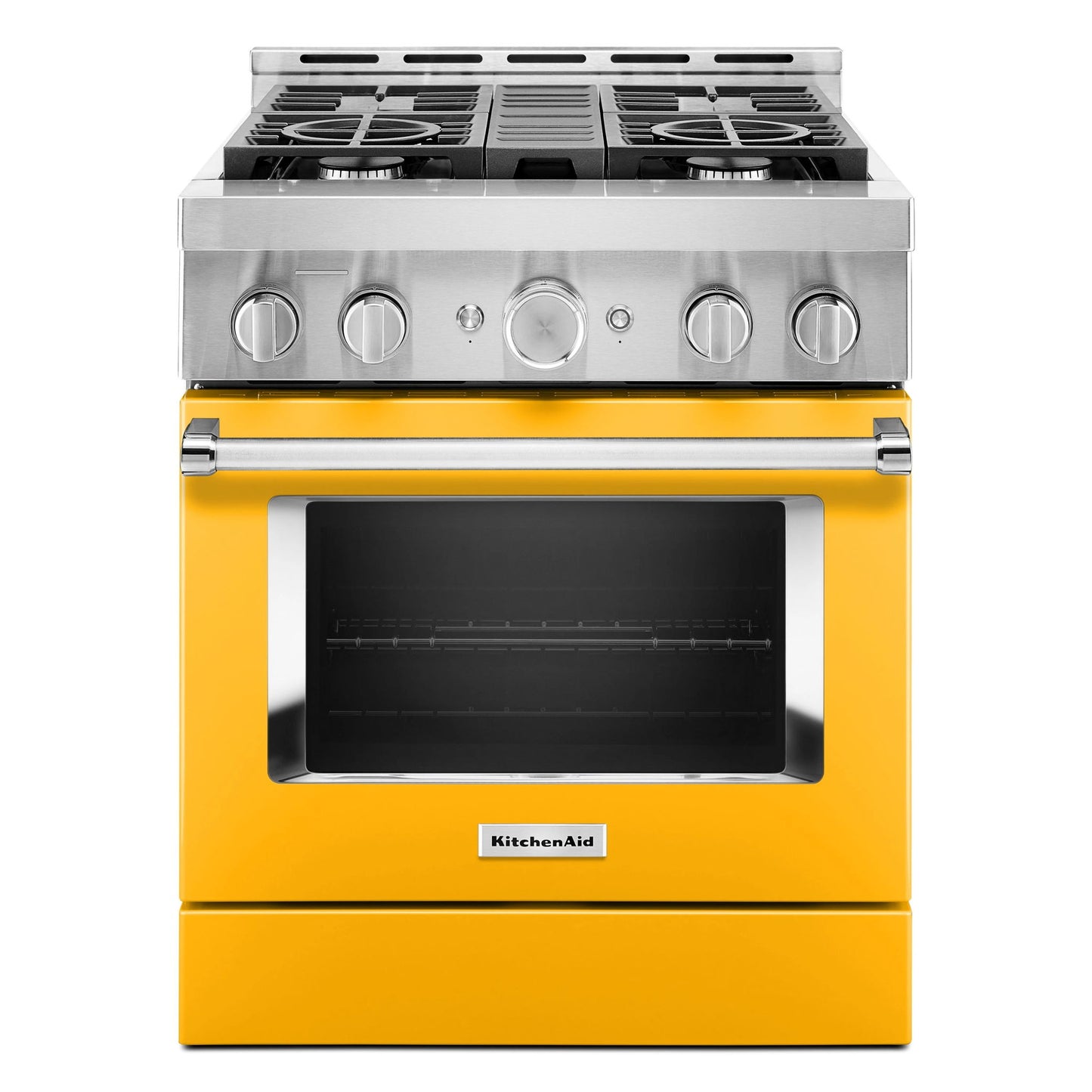KitchenAid 30'' Smart Commercial-Style Gas Range With 4 Burners - Yellow Pepper