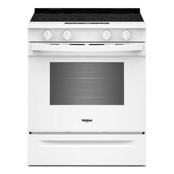 30" Electric Smart Range With Air Cooking Technology - White