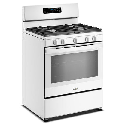 30" Gas Range With Crispy Mode And Griddle Zone - White