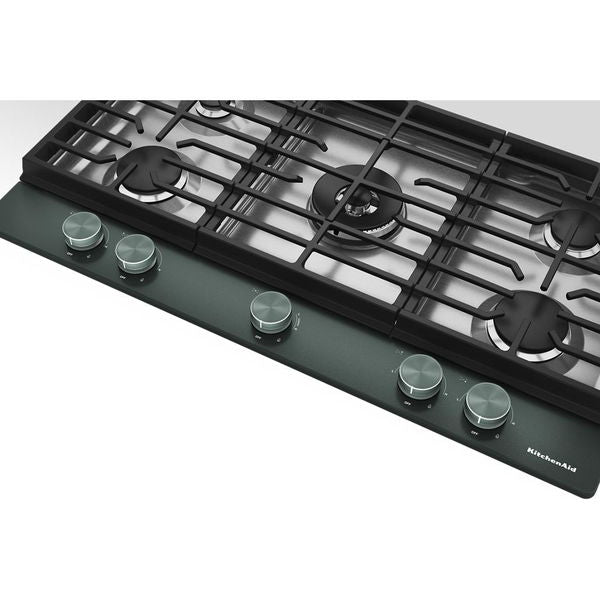 KitchenAid 36" Gas Cooktop With 5 Burners And Integrated Wok Grate - Juniper