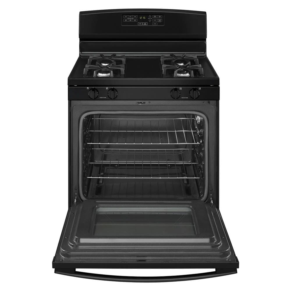 30" Gas Range With Self-Clean Option - Black