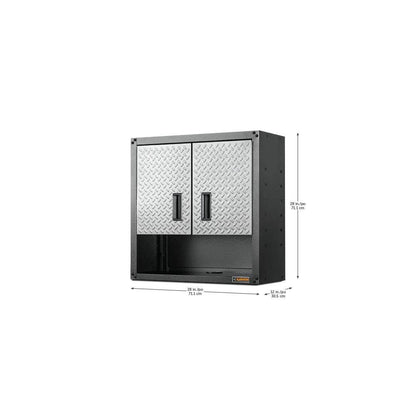 Ready-to-Assemble 3/4 Door Wall GearBox - Silver Tread