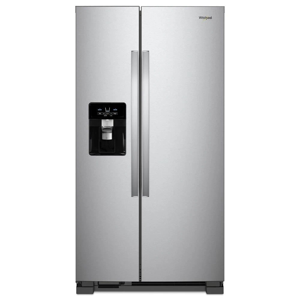 36" Wide Side-By-Side Refrigerator, 25 Cubic Feet - Fingerprint-Resistant Stainless