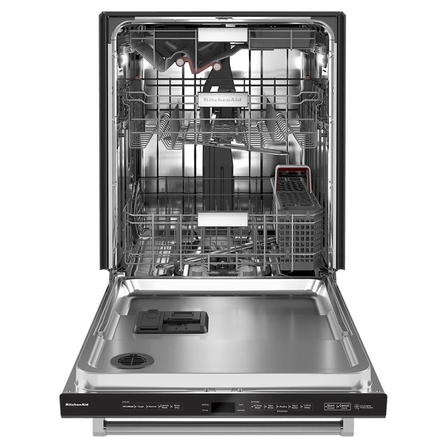 360° Max Jets Third Rack Dishwasher With Stainless Steel Third Rack Wash Jets, 44 dBA - Black Stainless Steel With PrintShield Finish