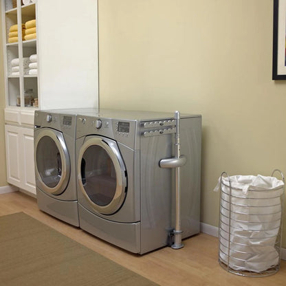 Adjustable Clothes Hanger Rack - White
