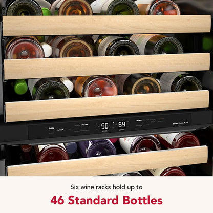 24" Undercounter Wine Cellar With Full-Extension Wood-Front Racks - Juniper