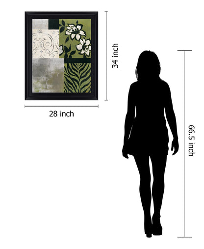 Verdant Mélange - 28" x 34" Framed Wall Art