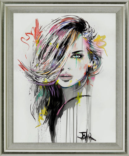 Chromatic Muse - 28" x 34" Framed Wall Art