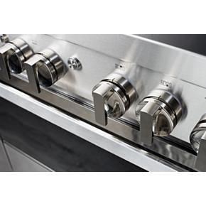 Noir 48" Dual-Fuel Professional-Style Range With Chrome-Infused Griddle And Grill