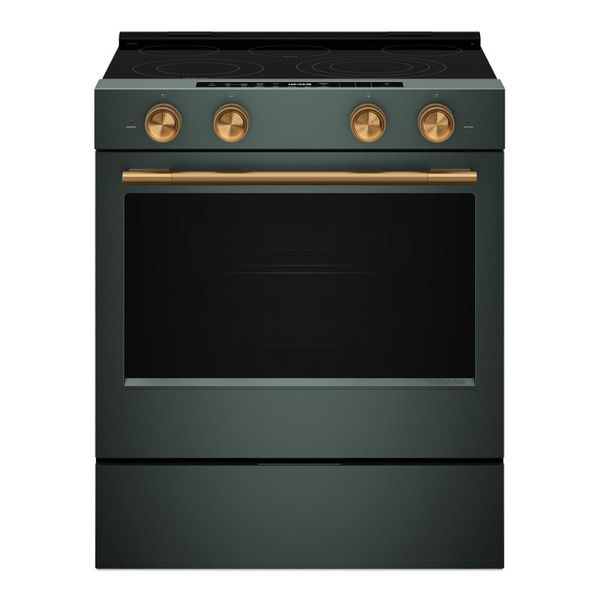Handle And 4 Knobs Hardware Accessory Kit For KitchenAid Slide-In Convectionrange - Bronze