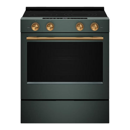 Handle And 4 Knobs Hardware Accessory Kit For KitchenAid Slide-In Convectionrange - Bronze