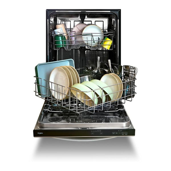 24" Stainless Steel Dishwasher With Spin&Load Rack And Ai Intelligent Wash - 50 dBA