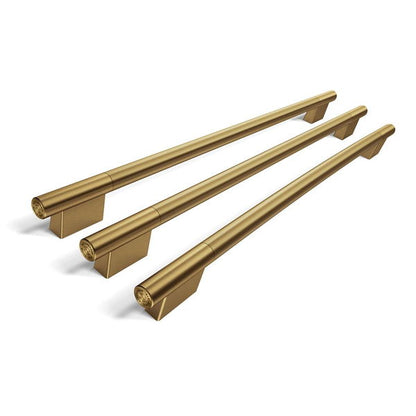 Brass Handle Hardware Accessory Kit For KitchenAid 36" Width Counter-Depth French Door Refrigerator