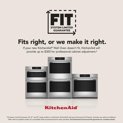 30" Electric Single Wall Oven With No Preheat Air Fry Mode - Printshield Finish